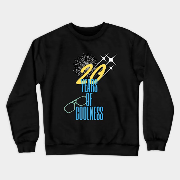 20 years of coolness Crewneck Sweatshirt by Warp9